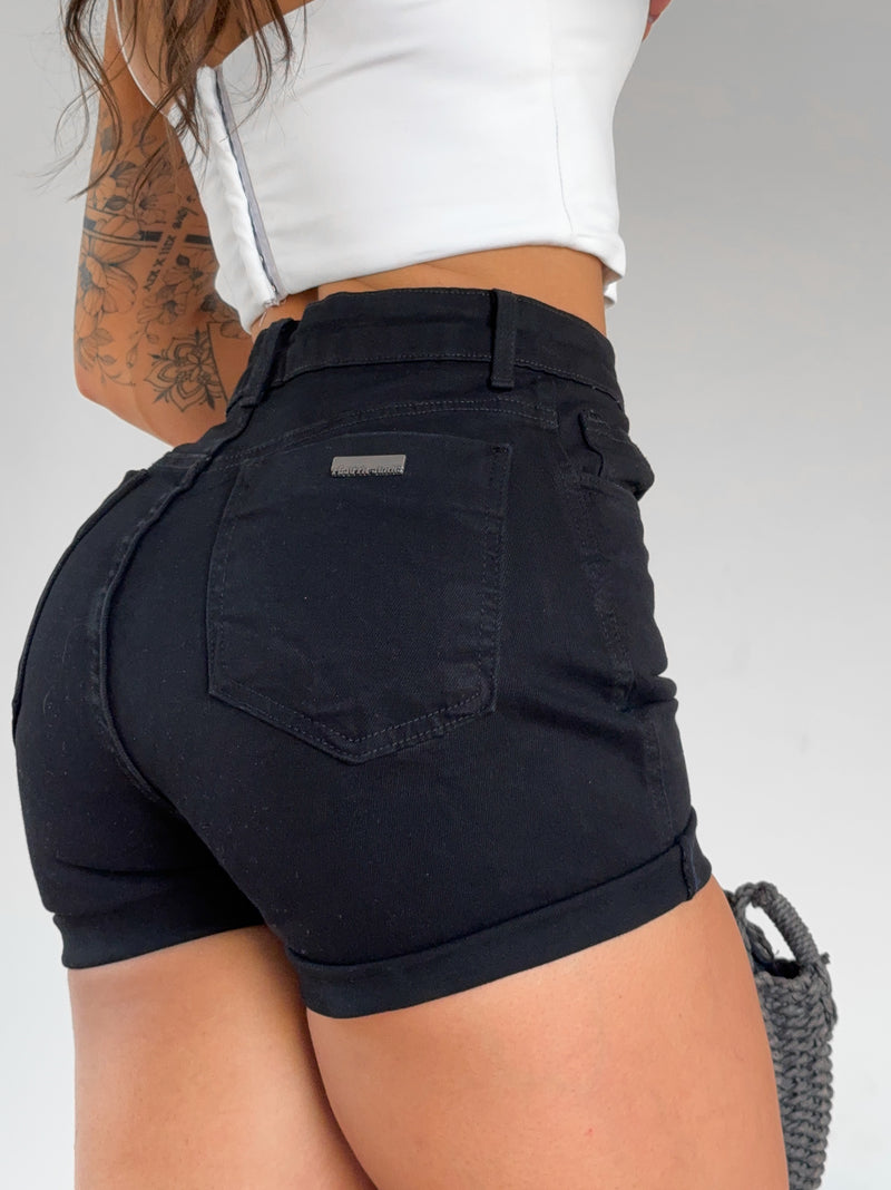 short preto barra italiana