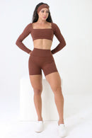 SHORT ESSENTIAL FIOR CAPUCCINO