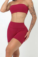 SHORT ESSENTIAL FIOR CHERRY