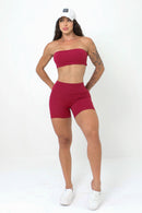 SHORT ESSENTIAL FIOR CHERRY