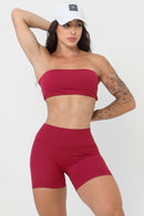 SHORT ESSENTIAL FIOR CHERRY