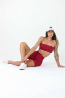 SHORT ESSENTIAL FIOR CHERRY